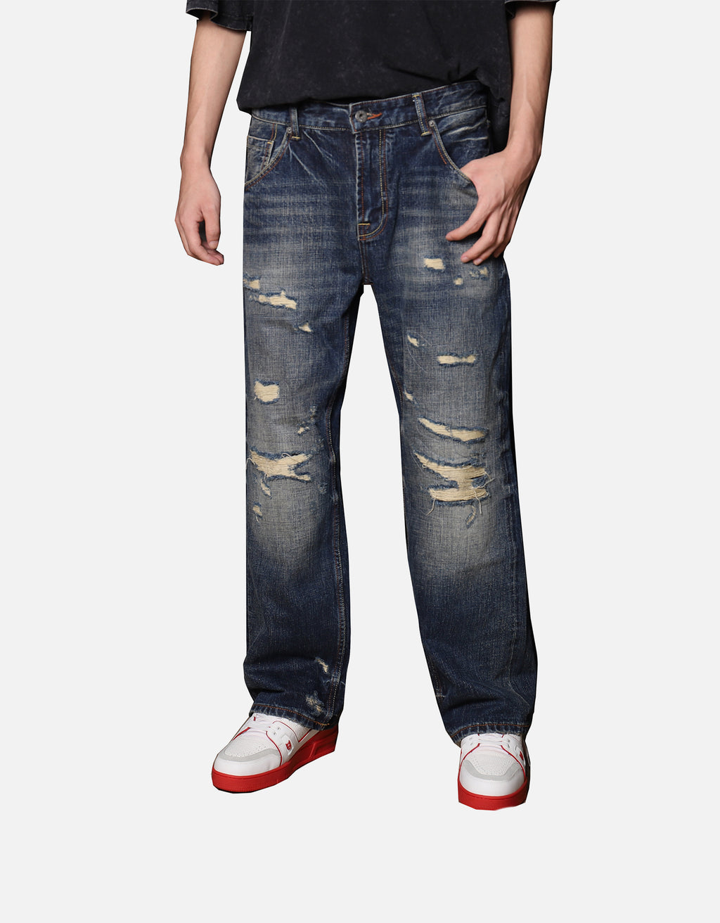 Hand-Rubbed Selvedge denim jeans