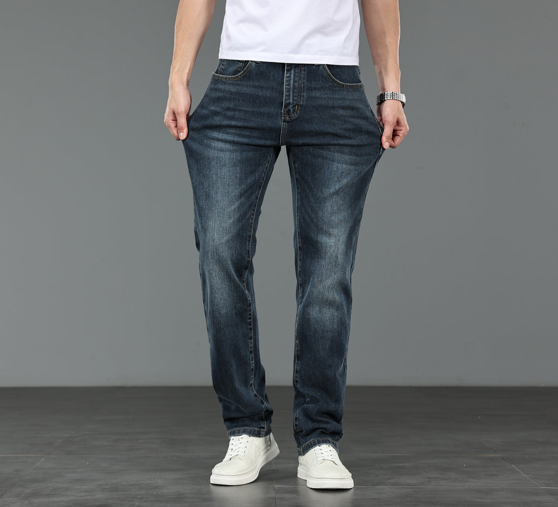 Slim-fit denim jeans
