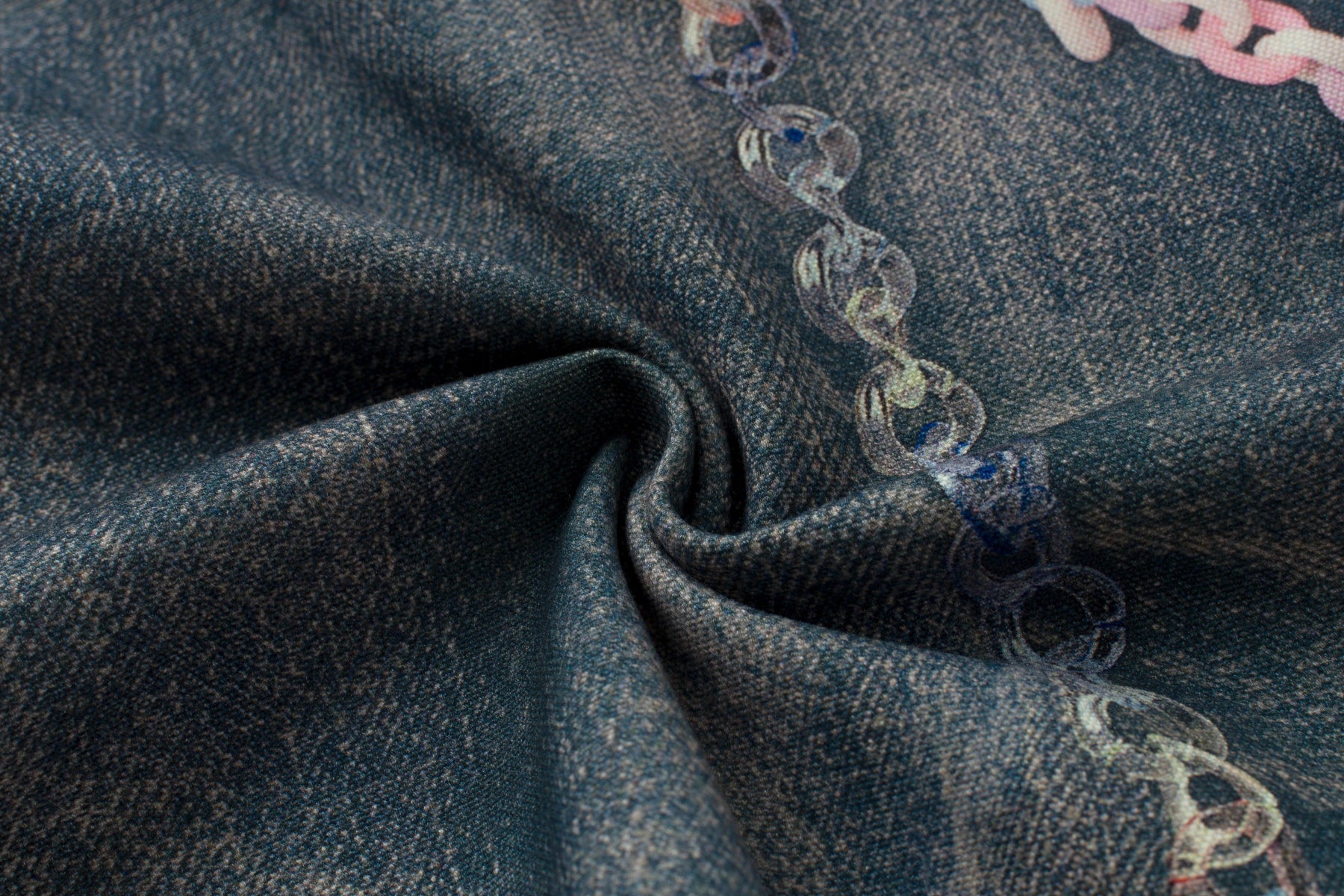 DIGITAL PRINTING WIDE LEG DESIGNER JEANS