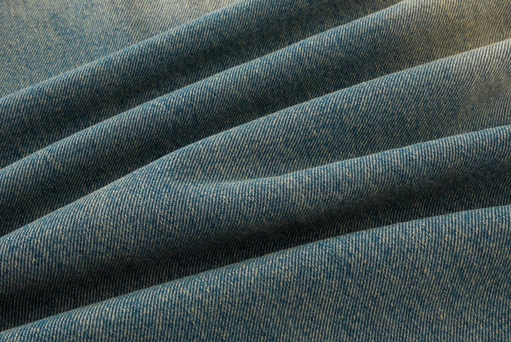 ERD Mud-Dyed Slashed Baggy Jeans