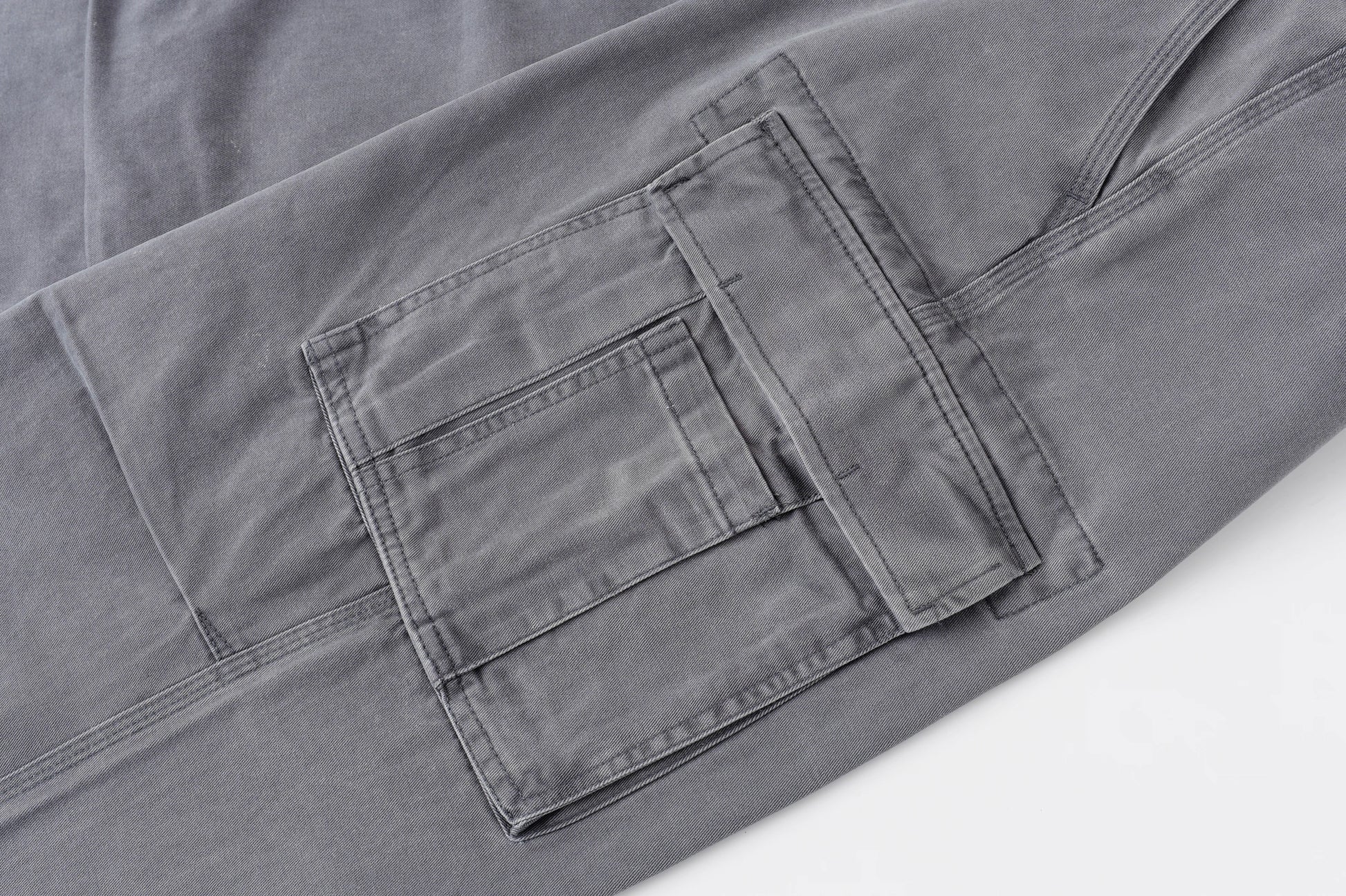 Washed Multi-Pocket Vintage Cargo  Pants