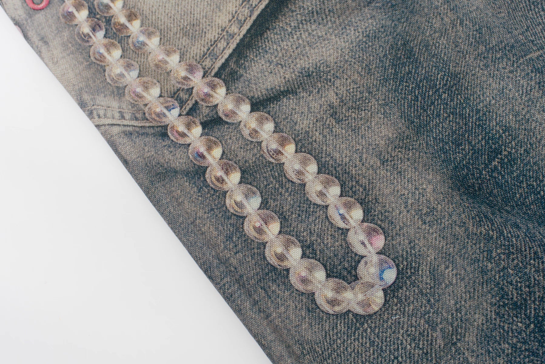 DIGITAL PRINTING WIDE LEG DESIGNER JEANS