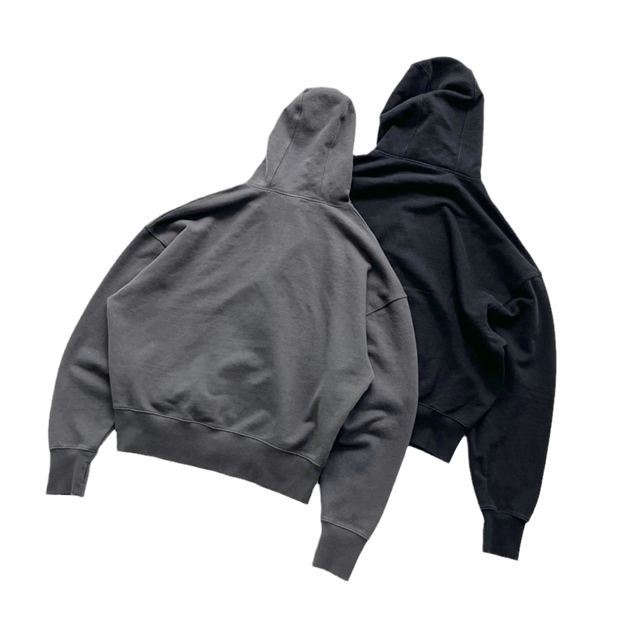 FAR ARCHIVE Vibe High-Street Masked Zip Washed Distressed Hoodie