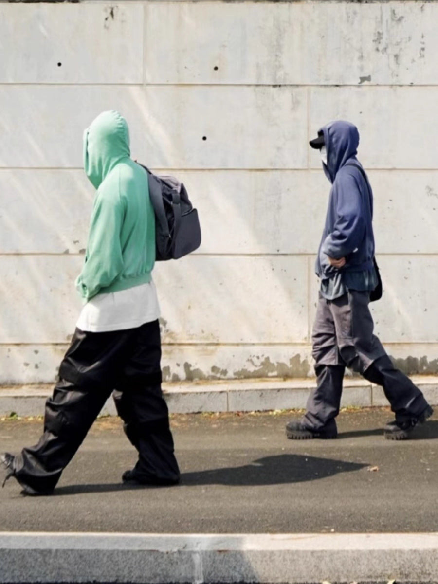 FAR Three-Color Gradient Washed Distressed Hoodie