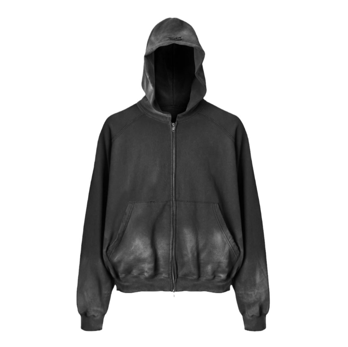 FAR Three-Color Gradient Washed Distressed Hoodie
