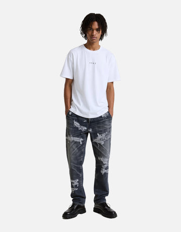 3D Printed Distressed  Men's Jeans