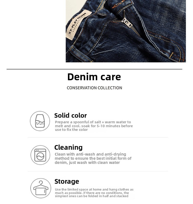 Hand-Rubbed Selvedge denim jeans