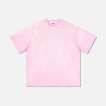 250G cotton washed and aged heavyweight short sleeve t-shirt