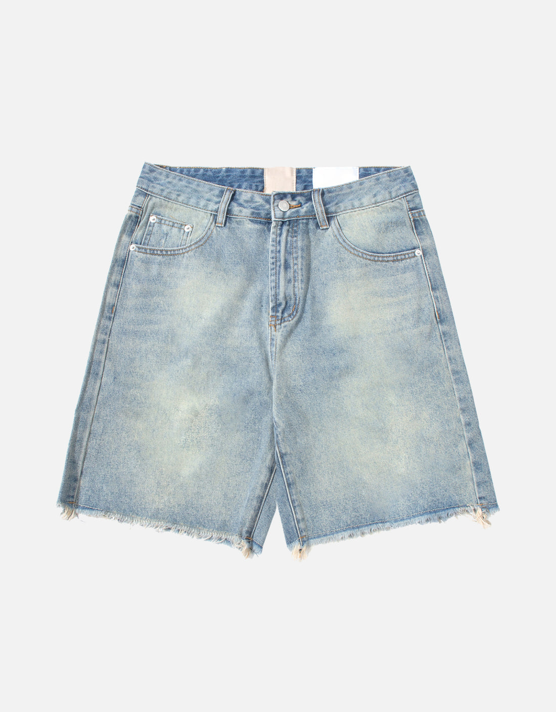 Washed-light Blue Tannin denim short